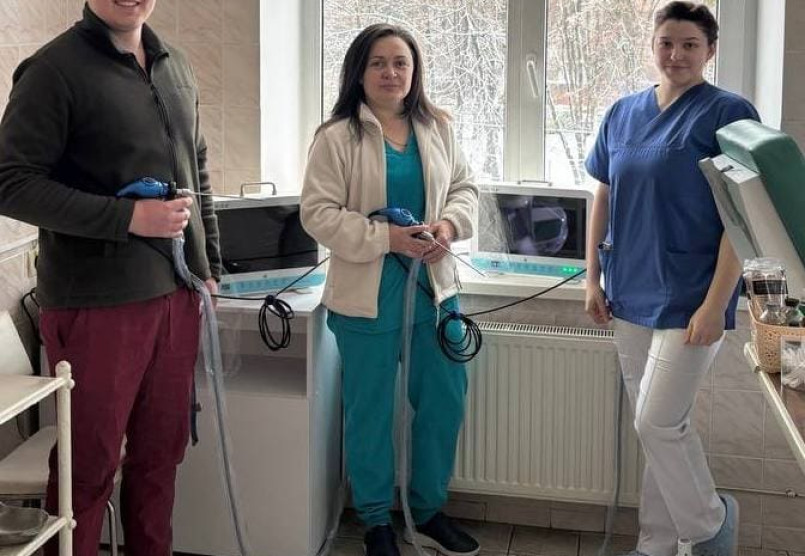 Ендоскопічна камера HCM 3 в 1 та ендоскопи інстальовані в лікарні Вінниці